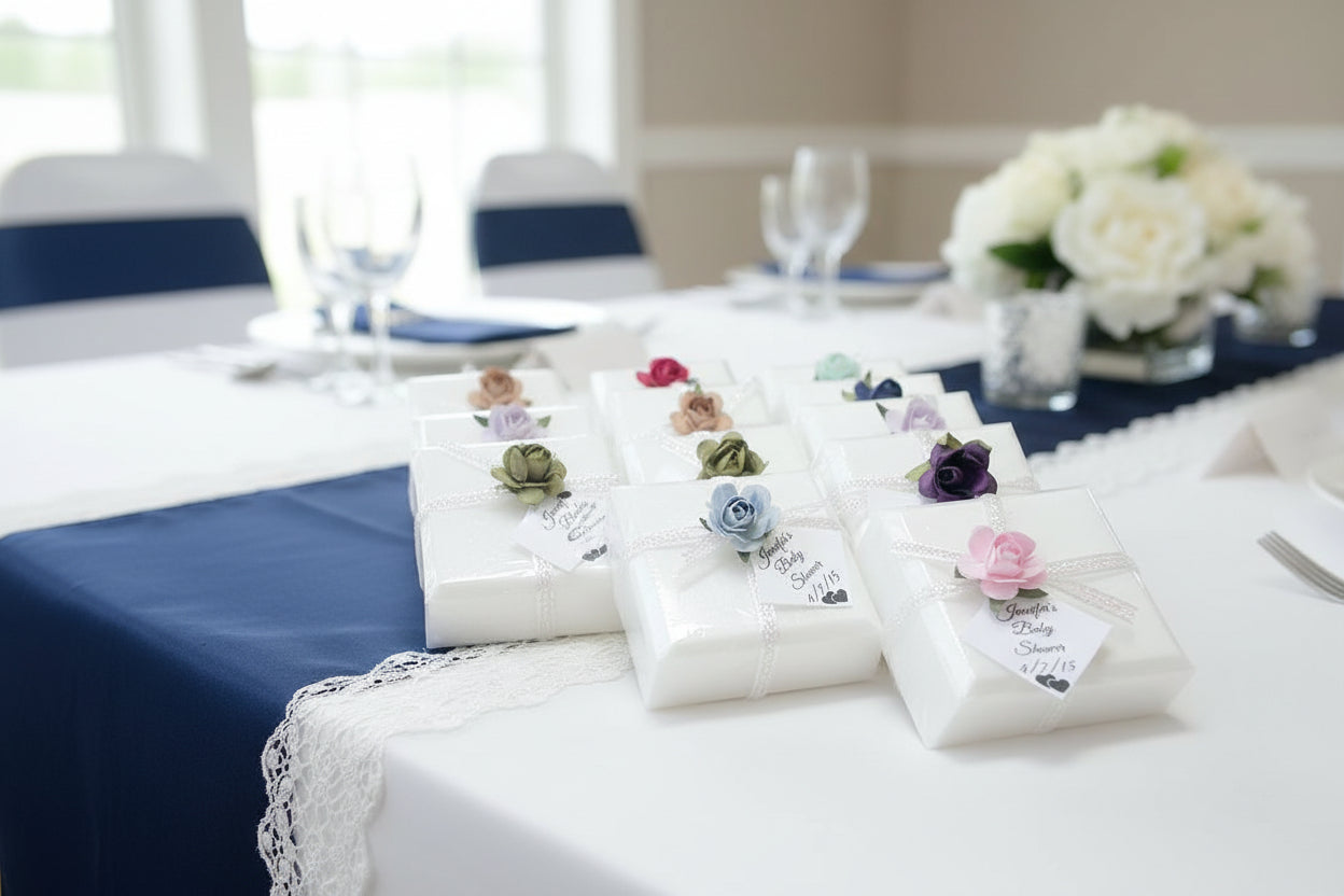 Floral wedding soap favors