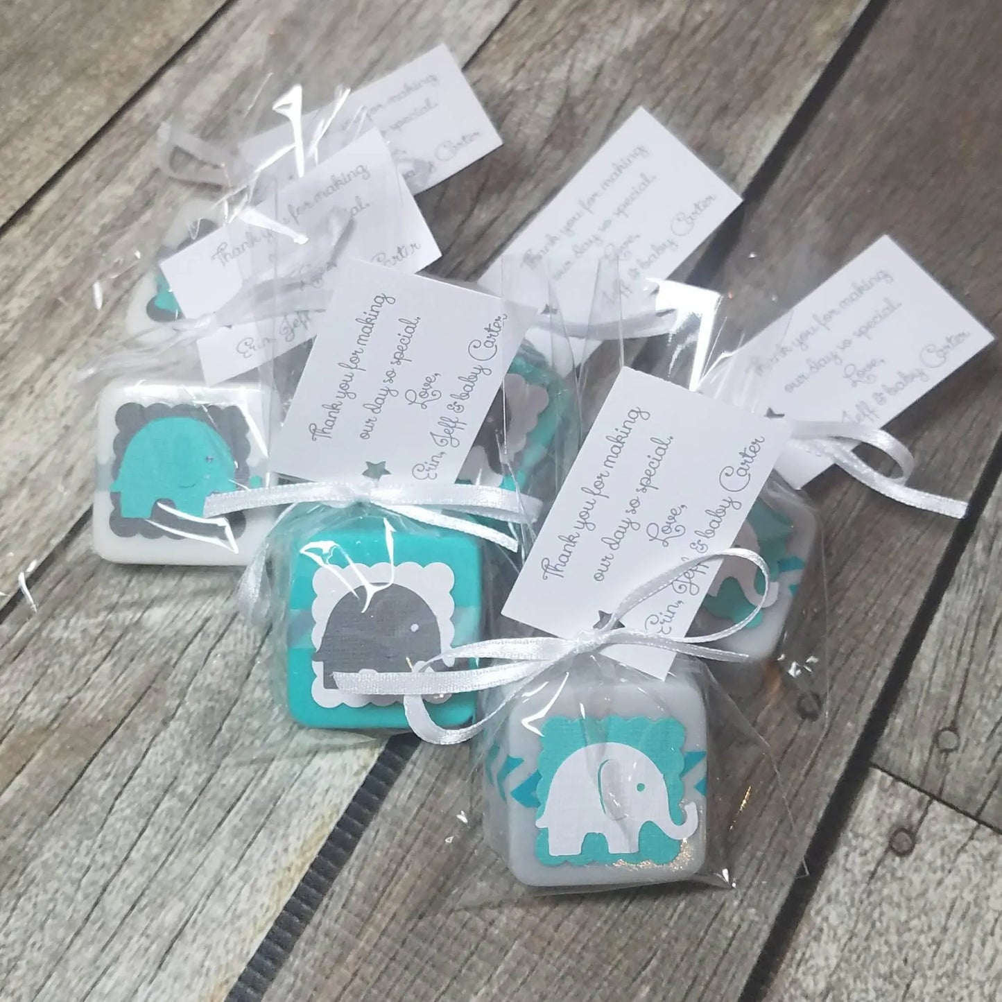 Elephant Baby Shower Mini Soap Favors – Cute Personalized Party Favors