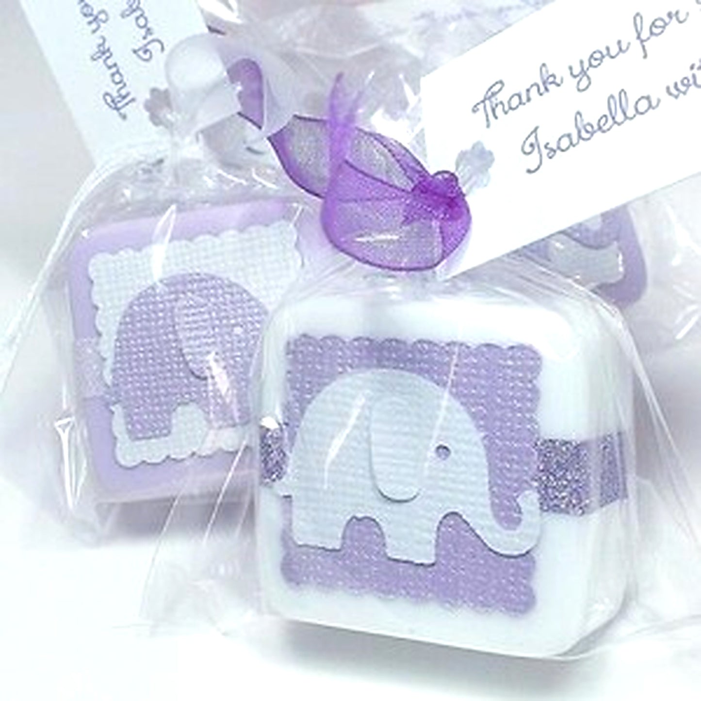 Elephant Baby Shower Mini Soap Favors – Cute Personalized Party Favors