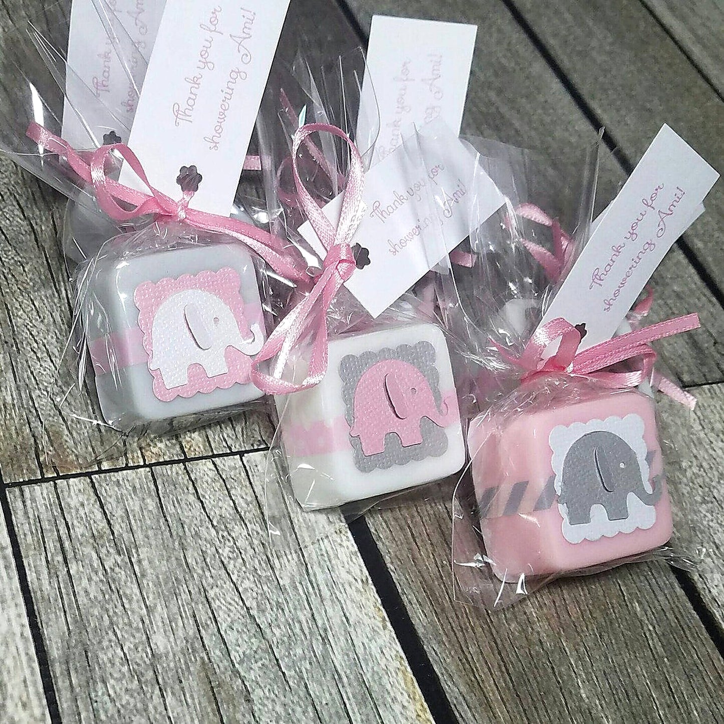 Elephant Baby Shower Mini Soap Favors – Cute Personalized Party Favors