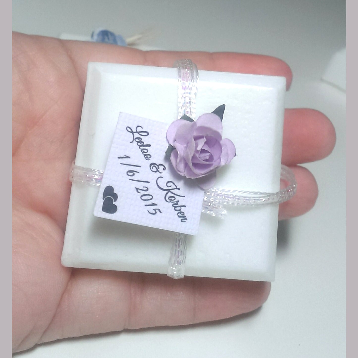 Rose Wedding Soap Favors for Guests – Personalized Floral Guest Soaps