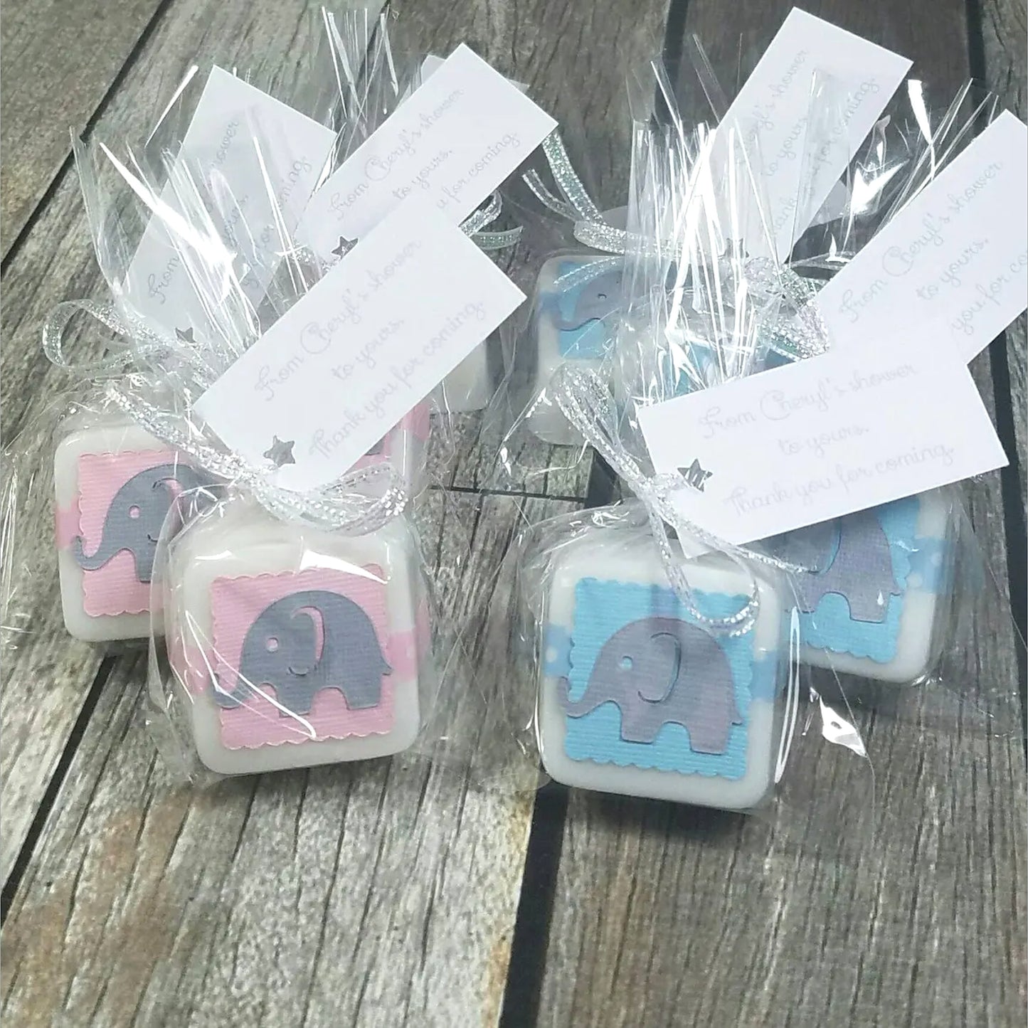 Elephant Baby Shower Mini Soap Favors – Cute Personalized Party Favors