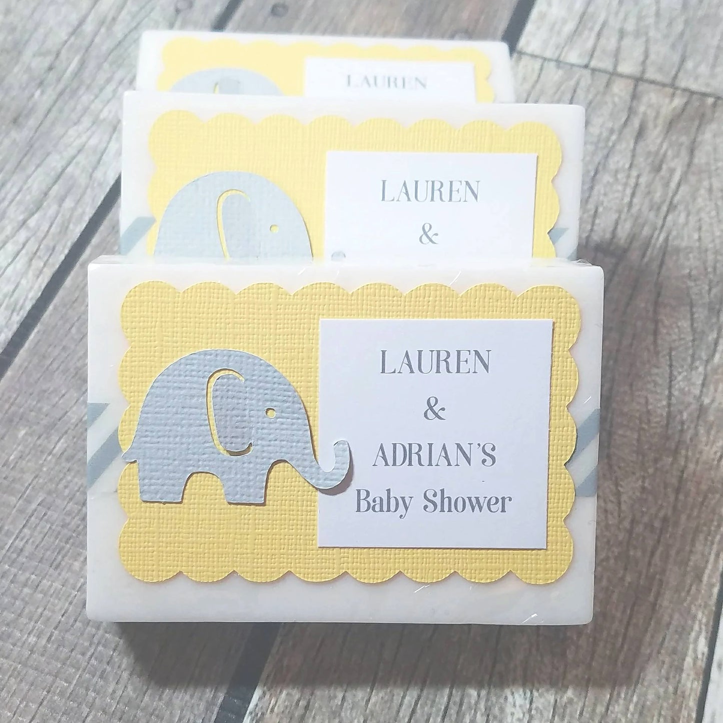 Elephant Baby Shower Mini Soap Favors – Cute Personalized Party Favors