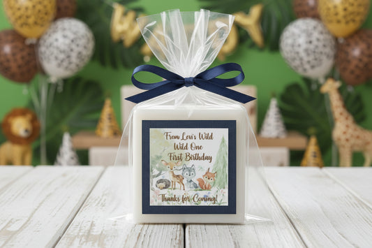 Soap baby shower favor woodland themed
